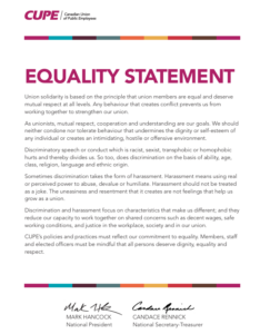Equality Statement